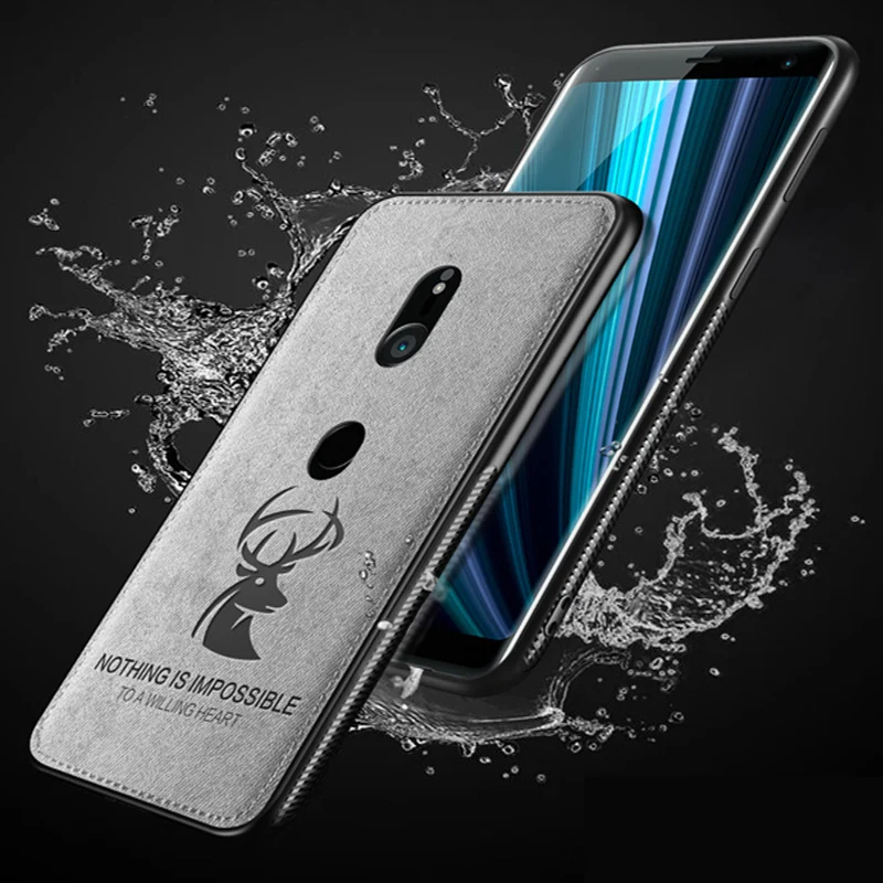 Чехлы для Sony Xperia XZ3 чехол из хлопчатобумажной ткани Мягкая силиконовая задняя