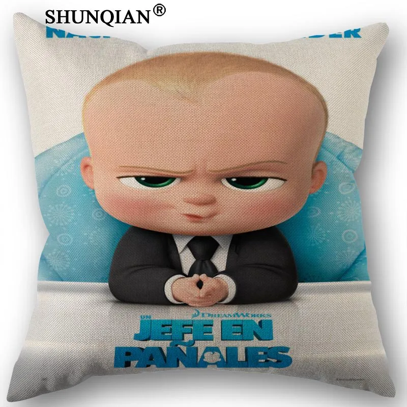 3 Изготовленный На Заказ Boss Baby напечатанная наволочка из парусины размером 45*45 см одной стороны, свадебных платьев, декоративных изделий и наволочка льняное белье Наволочка - Цвет: 3