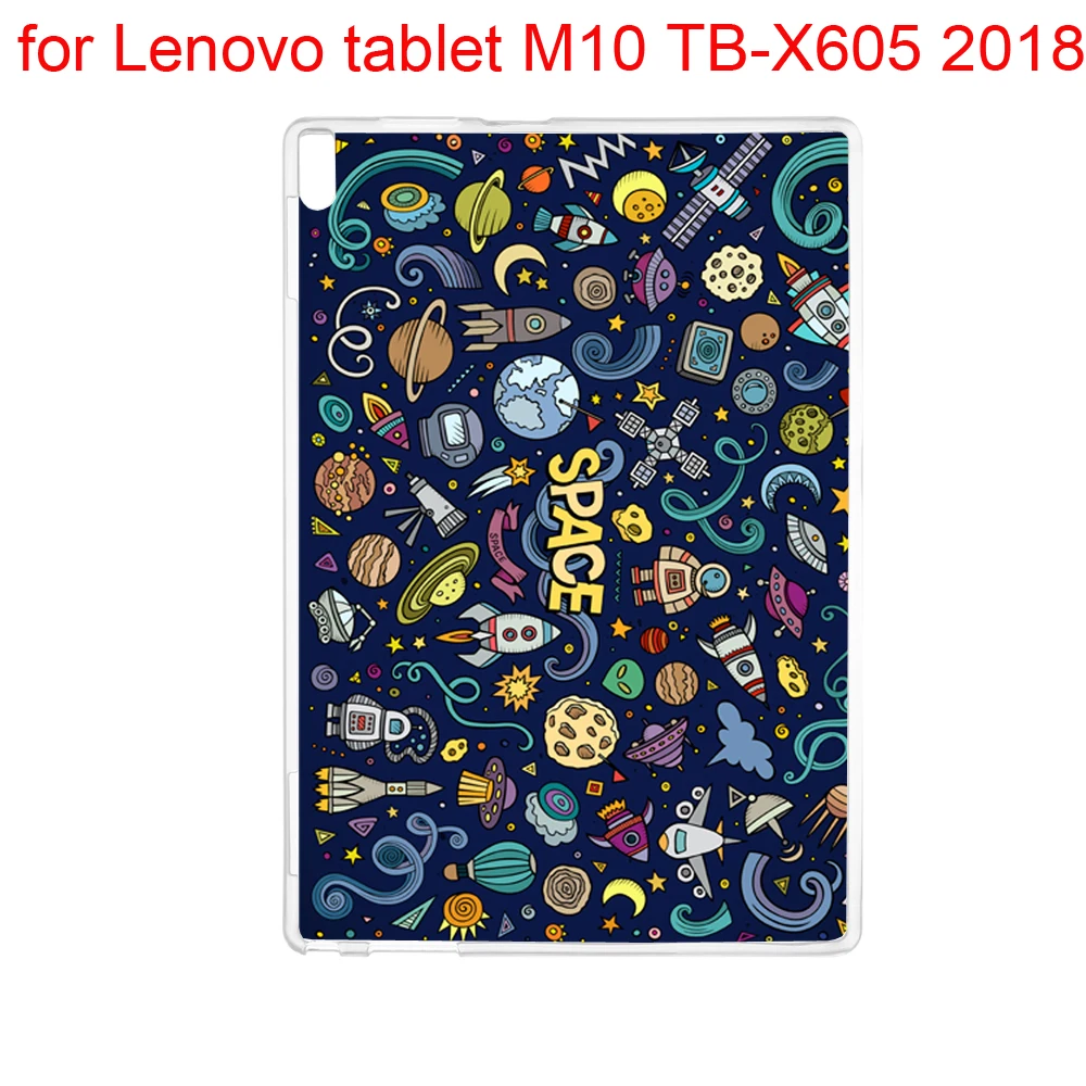Планшетный чехол для lenovo Tab E7 E8 M10 P10 TB 7104F 8304F X605 X705 7 'Ǝ'' 10 ''мягкий из ТПУ с