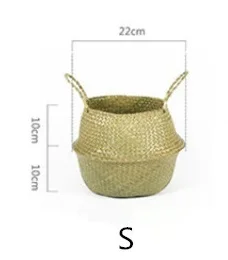 Seagrass корзина для белья натуральный цветок в горшке из ротанга корзина ваза для растений горшок для рассады корзина Соломенные Игрушки Органайзер Домашний декор