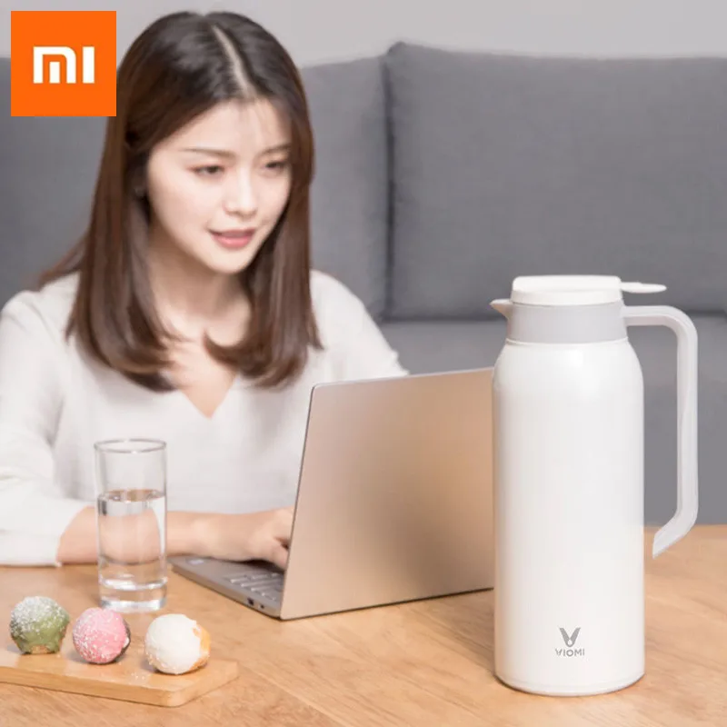 Термокружка xiaomi Mijia VIOMI, 1.5л, нержавеющая сталь, Вакуумная бутылка, Термокружка для xiaomi, умный дом, Новая Вода для офиса, xiomi H15