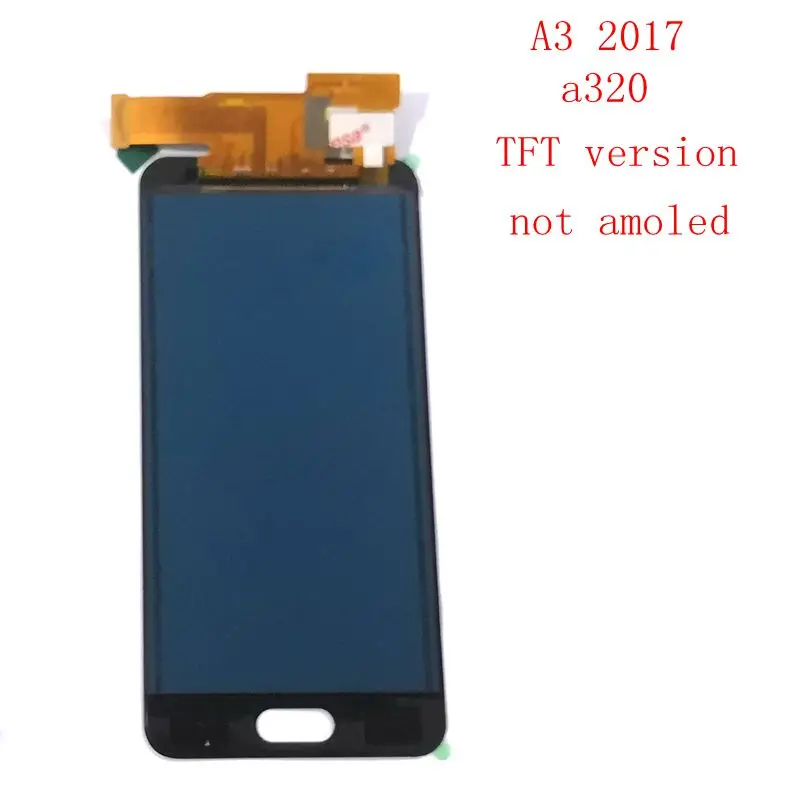 ЖК-дисплей 4 7 дюйма TFT для Samsung Galaxy A3 2017 A320 A320F A320H A320M A320Y Amoled сенсорный экран полный