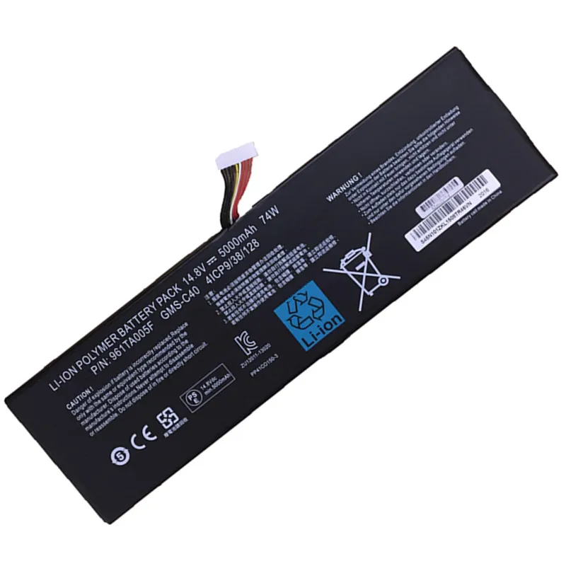 7XINbox 14 8 V 74wh 5000mAh GMS C40 Аккумулятор для ноутбука Blade Pro 2013 RZ09 00991101 4ICP9/38/128 Razer 2015