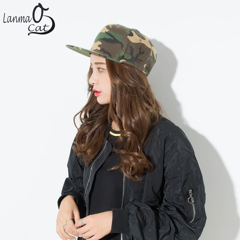 Lanmaocat Маскировочная шапка Snapback кепки в стиле хип-хоп для взрослых мужчин и женщин унисекс дети пользовательские логотип печатные или вышивка модные шапки