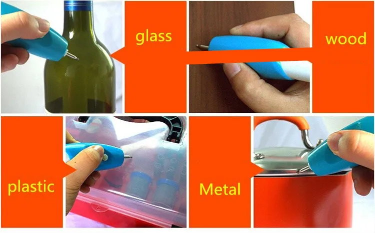DIY электрическая мини-гравировальная машина, металлическое долото, маркировка пластика/стекла/коррозии, Гравировальный инструмент, автоматическая гравировальная ручка