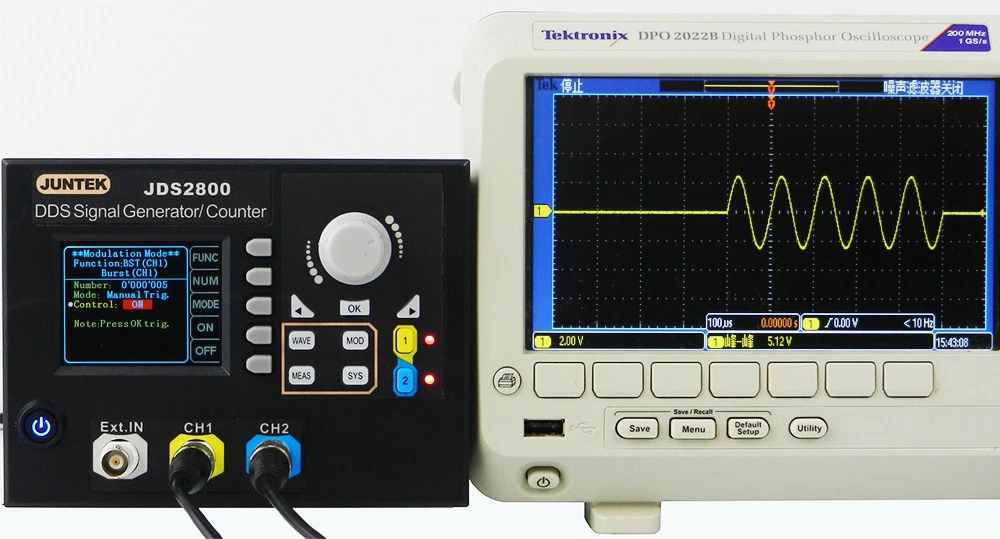 JUNTEK JDS2800-60M 60 МГц генератор сигналов цифровой контроль двухканальный DDS функция генератор сигналов частотомер произвольный