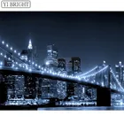 Нью-Йорк Бруклинский мост Ночной пейзаж изображение 3D DIY Алмазная картина мозаика Вышивка крестом полная дрель вышивка домашний декор