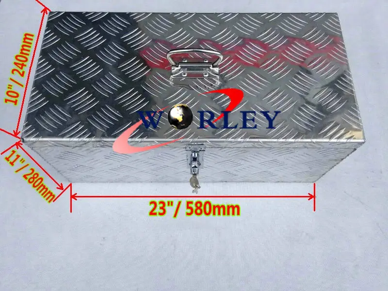 580mmx280mmx240mm 1,2 мм 1,5 мм алюминиевая контрольная пластина пикапа под плоскую кровать Кемпер ящик для инструментов прицеп ATV RV днище для хранения+ T-Lock 5" 36" - Цвет: 580mmx280mmx240mm