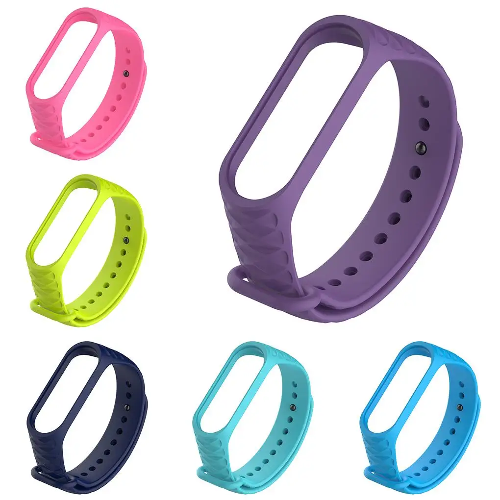 Высококачественный цветной ремешок из ТПУ Для Xiaomi Mi Band 3 сменный умный спортивный