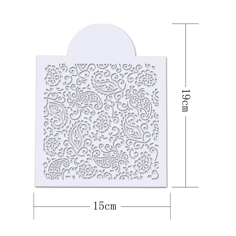 Новинка шаблон для украшения торта в виде цветка сахарного порошка сито граффити