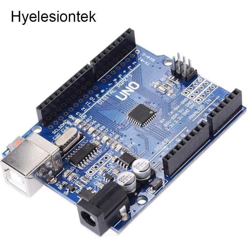 UNO R3 CH340G Mega328P для Arduino UNO модуль+ USB кабель+ чехол UNO R3 макетная плата электронный комплект DIY интегральная схема