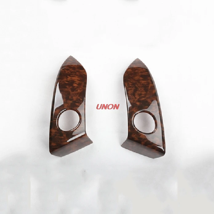 Agate grain 2pcs Подходит для Toyota RAV4 2009-2013 интерьер ремонт центральный контроль углеродное волокно персиковое дерево зерна воздуха наклейка на розетку - Название цвета: Agate grain 2pcs