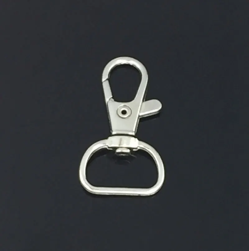 

20pcs Metal Lobster Clasp Swivel D Key Clasp Accessories For Keyring Snap Hook For Bag Keychain 39mm