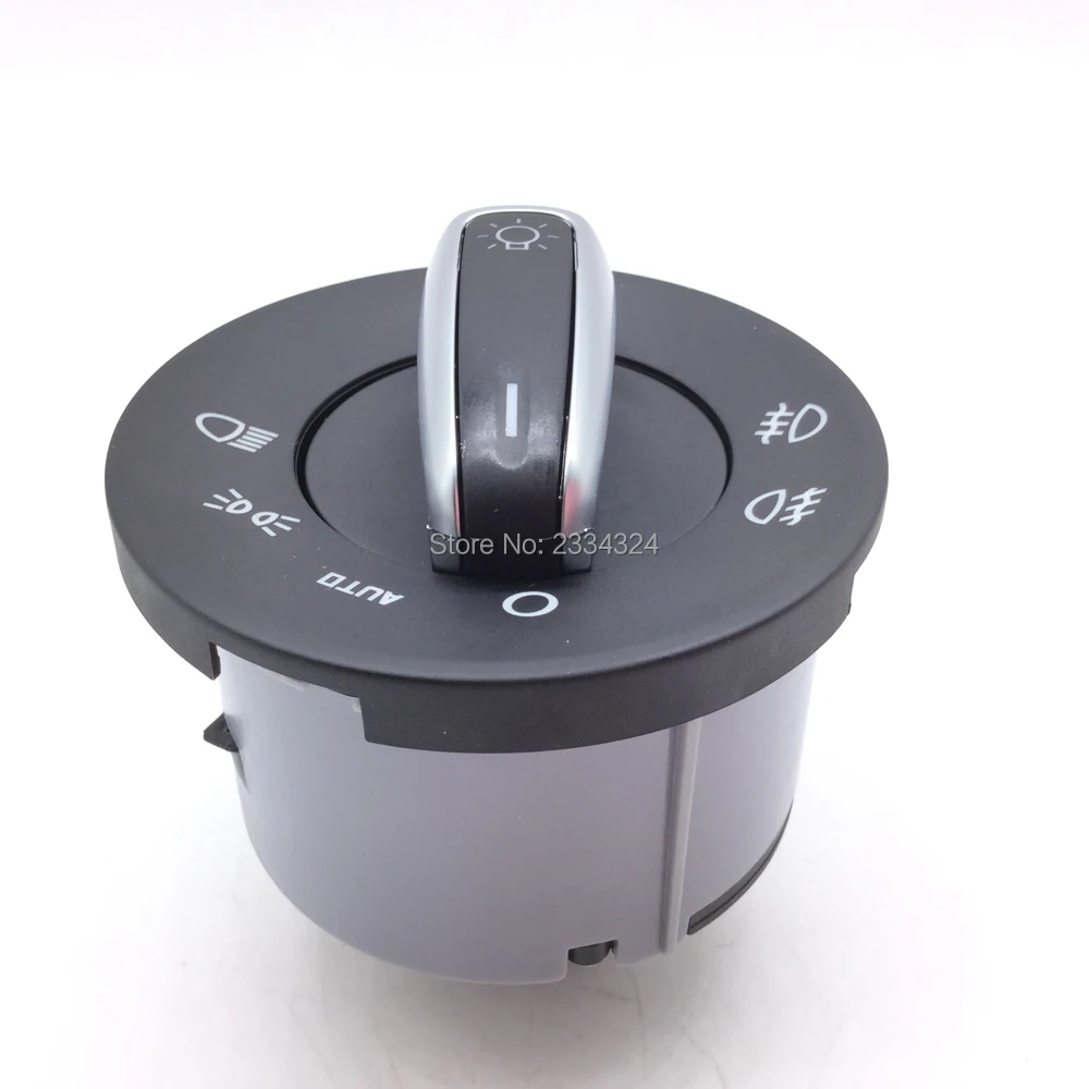 Переключатель фар для Skoda Octavia II Interruttore Devioluci Cromato 1Z0941431K 1Z0941431C 2004 2005 2006 2007 2008 2009