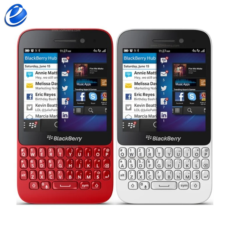 Оригинальный BlackBerry Q5 3G 4 г мобильного телефона 5.0mp dual core 2 ГБ Оперативная память 8