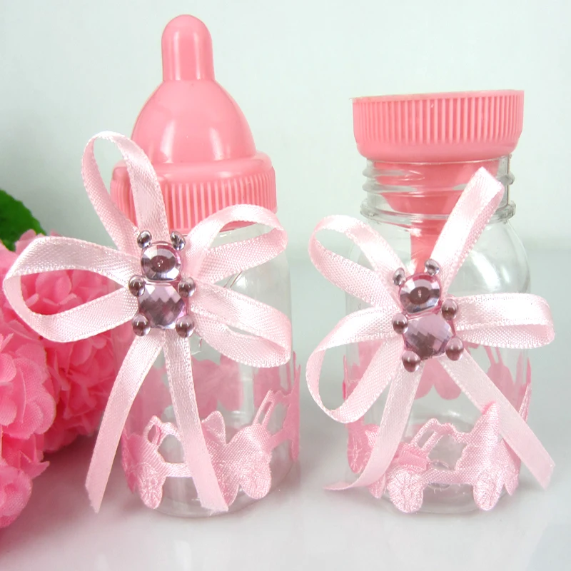 60 шт. конфетный наполнитель бутылка мишка лента детский душ Крещение день