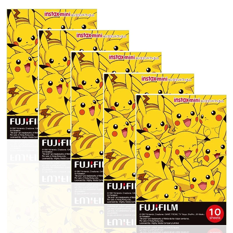 Fujifilm Instax Mini Pokemon Instant 50 пленка для Fuji 7s 8 + 9 25 50s 70 90 300 SP 1 2 принтера|instax mini|fujifilm instax