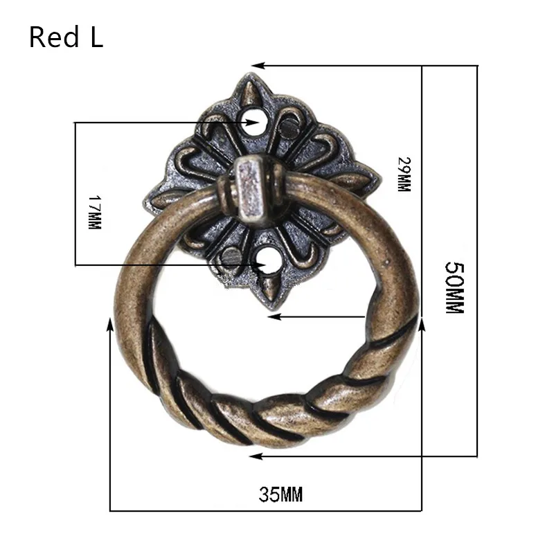 Винтажные ручки для шкафов из сплава мебельные Европейский кухонный шкаф ящиков