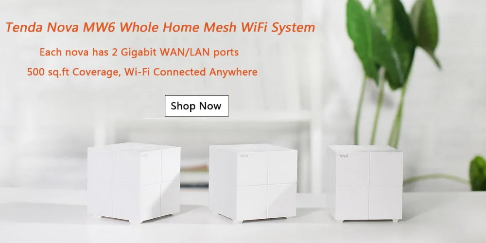 Tenda Nova MW6 двухдиапазонный AC1200Mbps WiFi роутер весь дом сетка гигабитная WiFi система с 2,4G/5,0 GHz Wi-Fi ретранслятор, управление приложением