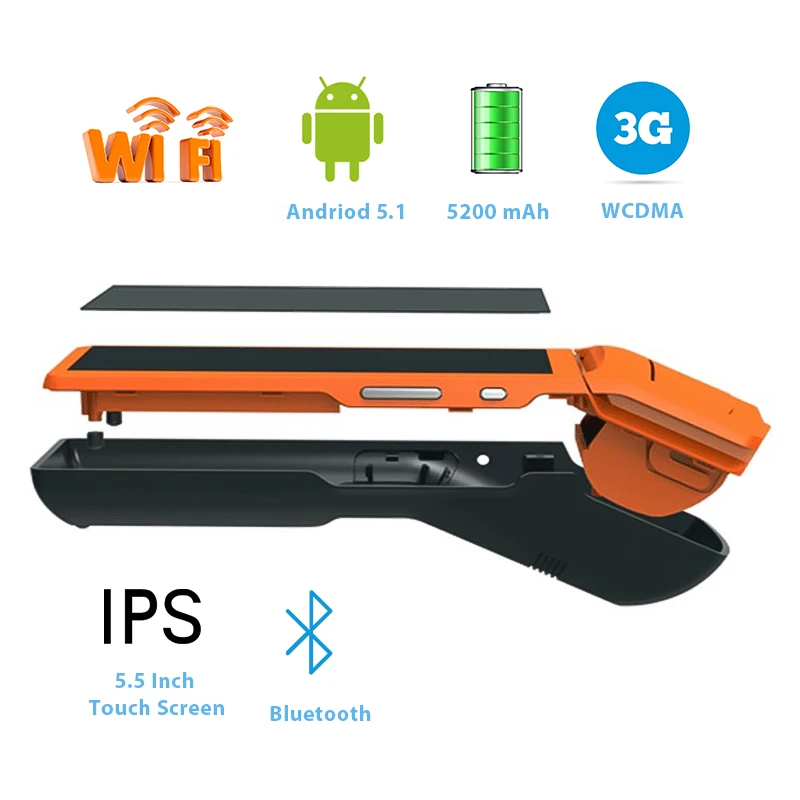 Портативный планшет pos-терминал Android6.0 система беспроводной портативный Bluetooth 58