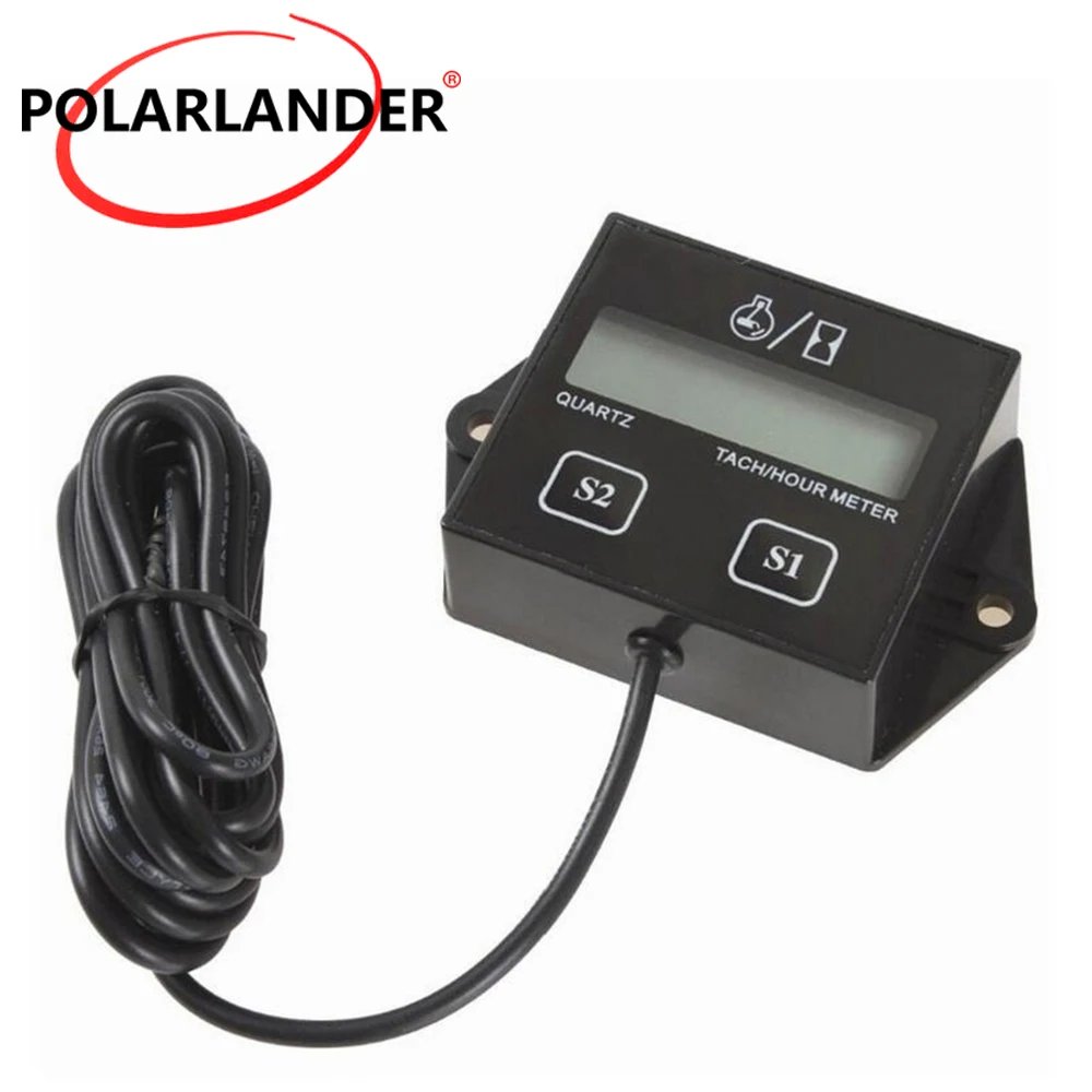 Тахометр мотоциклетный Polarlander счетчик часов 2 и 4 такта ЖК-дисплей для