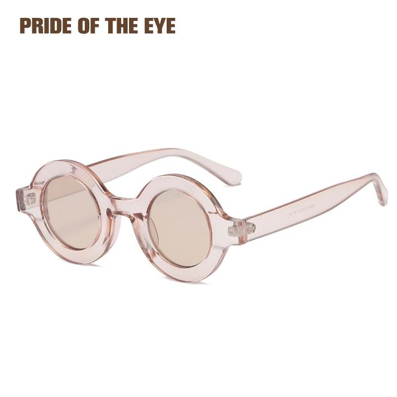 Круглые Солнцезащитные очки в стиле стимпанк для мужчин и женщин дизайнерские
