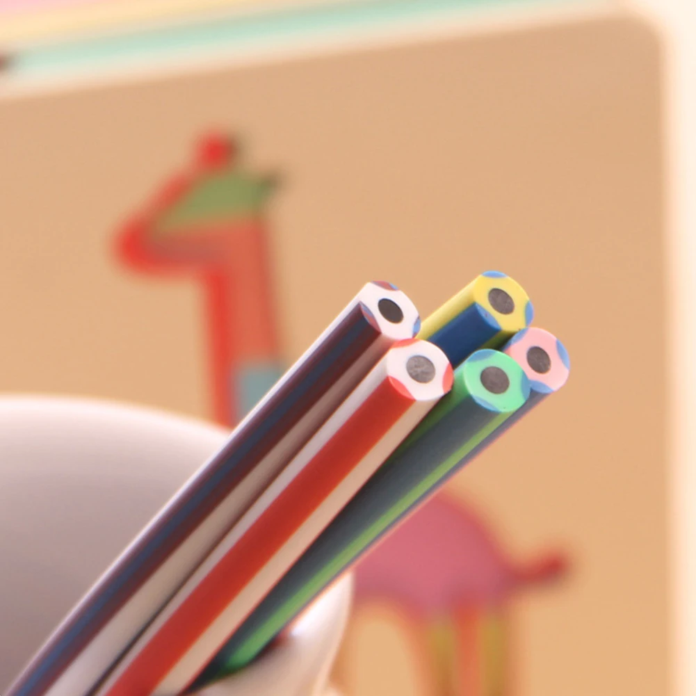 5 шт. карандаши школьные принадлежности в полоску Бенди Дети Новинка мягкое