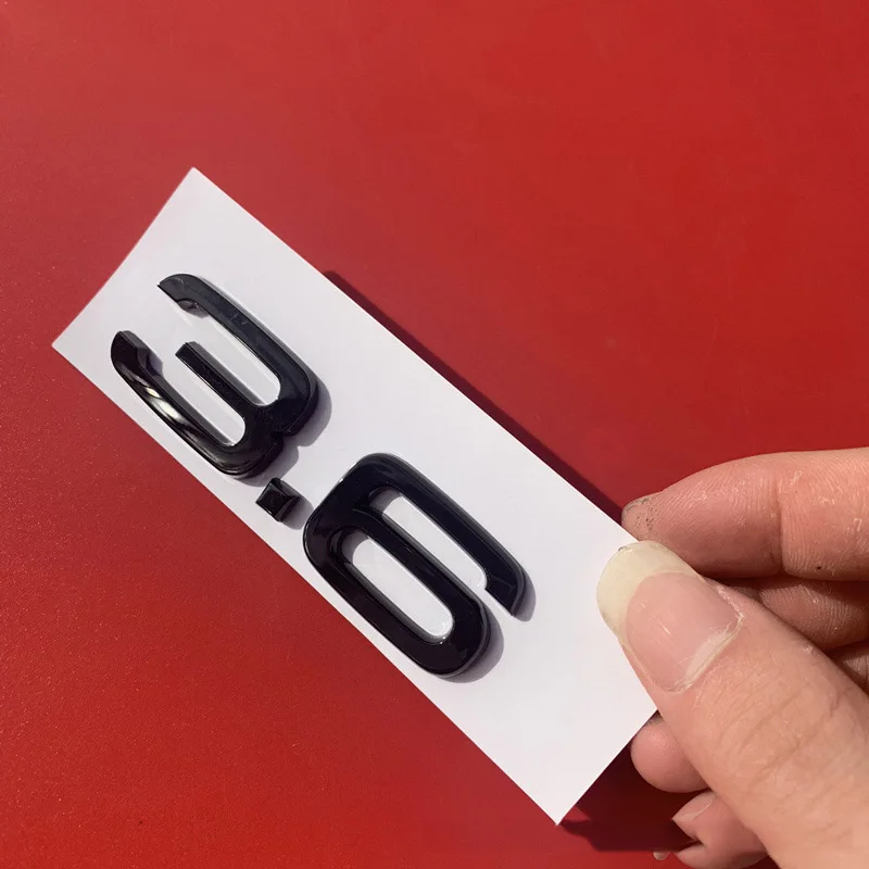 Яркий глянцевый черный 1,8 т 2,0 2,4 2,5 2,8 3,0 Т 3,2 3,6 4,2 A3 A4L A5 A6L A7 A8L Q3 Q5 Q7 автомобиля эмблема значок на багажник Стикеры для Audi