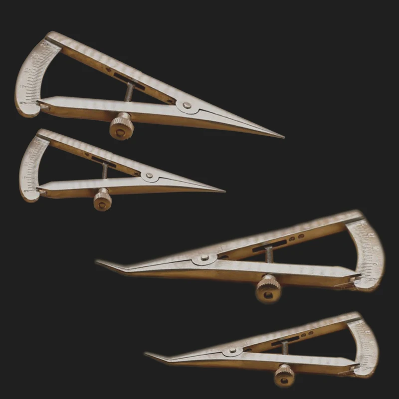 

1 шт. S/L Колено/прямой хирургический имплантат, офтальмологический ортопедический зубной Калибр из нержавеющей стали, штангенциркуль для кости Castroviejo