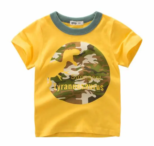 t-shirt 13 Г. Летняя футболка с рисунком динозавра для маленьких мальчиков, детские футболки с изображением Льва для маленьких мальчиков и девочек хлопковые топы с надписями для малышей - Цвет: t-shirt 13