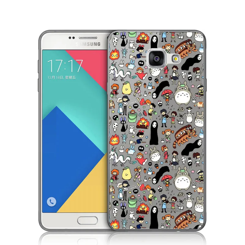 Очаровательный ударопрочный чехол Kuliai Totoro для Samsung Galaxy 2017 2016 2015 A7A3 A5 J7 J5 J3 Мягкий