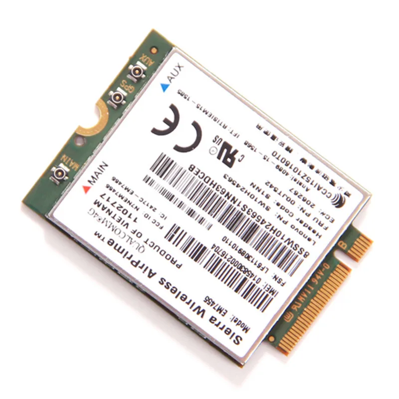 Для Lenovo X260 T460 P50 P70 L560 X1 Carbon Sierra Wireless Airprime EM7455 QUALCOMM GOBI6000 4G LTE WWAN Module IBM FRU:00JT542|fru| |