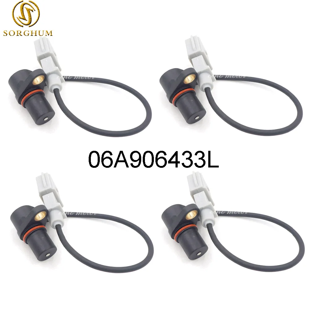 Новый 4 шт. Датчик положения коленчатого вала для VW Volkswagen Beetle Jetta Passat Audi 06A906433L |