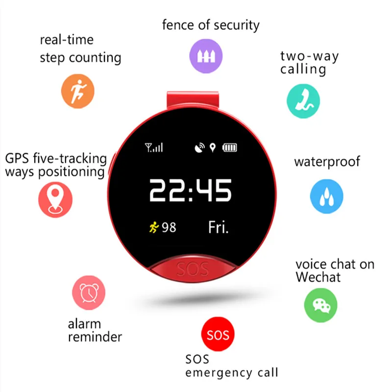 Карманные мини часы с определением местоположения телефона GPS трекер S9 для детей