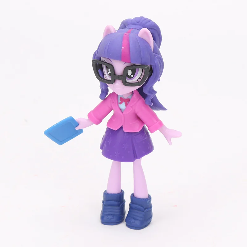 9 см игрушки My Little Pony Equestria Girls Twilight Sparkle игровой набор Пинки Пай Радуга Дэш ПВХ фигурка коллекционная игрушка куклы