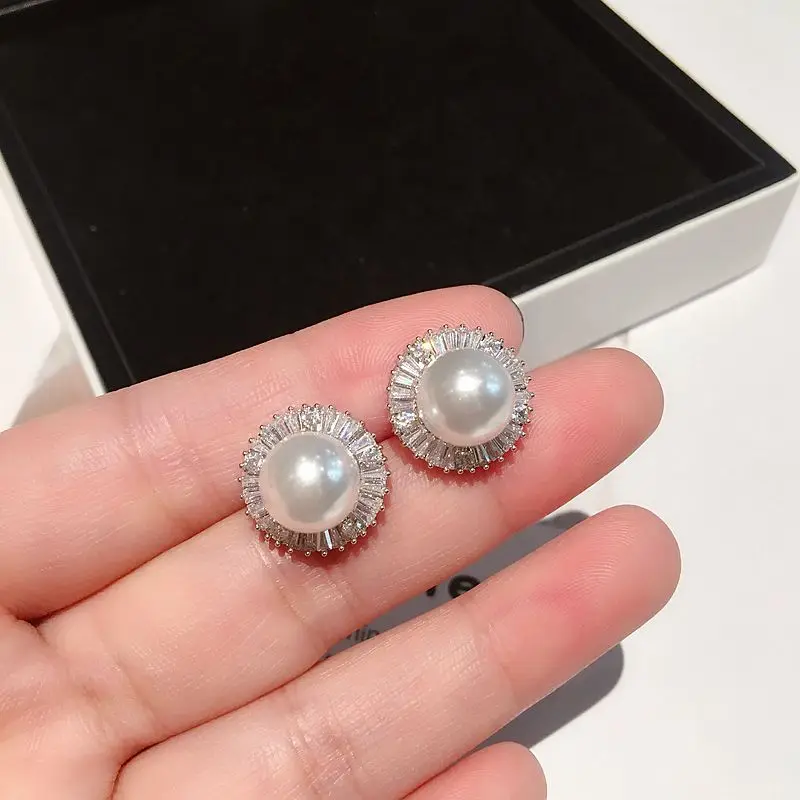 Элегантные женские серьги гвоздики MIGGA с искусственными кристаллами свадебные