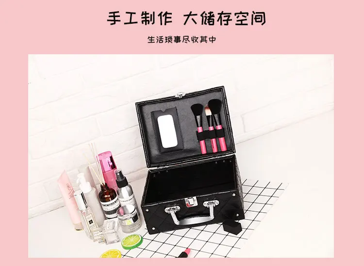 portable large-capacity cosmetic case cosmetic storage bag waterproof travel portable professional multi-layer cosmetic bag
