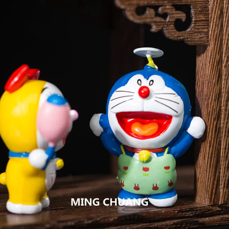 Игрушка фигурка Doraemon Nobita Nobi Minamoto Shizuka Konta Takeshi Honekawa Suneo со светодиодной подсветкой