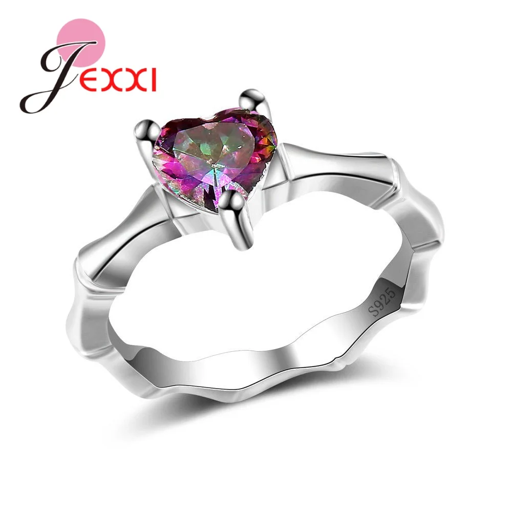 

Fashion Finger Piercing Jewelry Sexy Heart Crystal Charming Elegant 925 Sterling Silver Ring Body Jewellery Valentines Day Gift