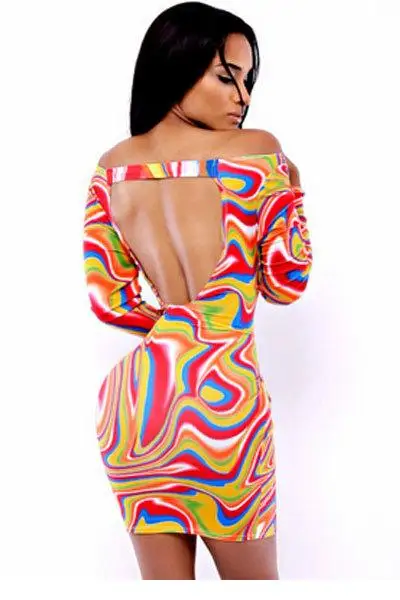 roupas femininas vestidos Dazzling Hawaiian Lava Print Dress brand tire long sleeve printed women dresses 15540510 | Женская одежда