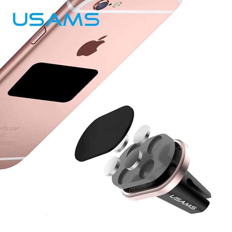 USAMS Magnetique Поддержки de Телефон Де Voiture Aimant Мобильный Поддержка налить Air vent mount