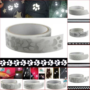 Светоотражающая серебристая лента высокой видимости, теплопередающая виниловая пленка, сделай сам, ткань для наклеивания на одежду, 1 метр