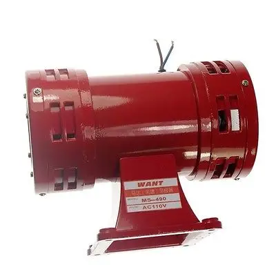 AC110V 150 дБ мотор управляемый воздушный Raid сирена в металлическом корпусе двойной