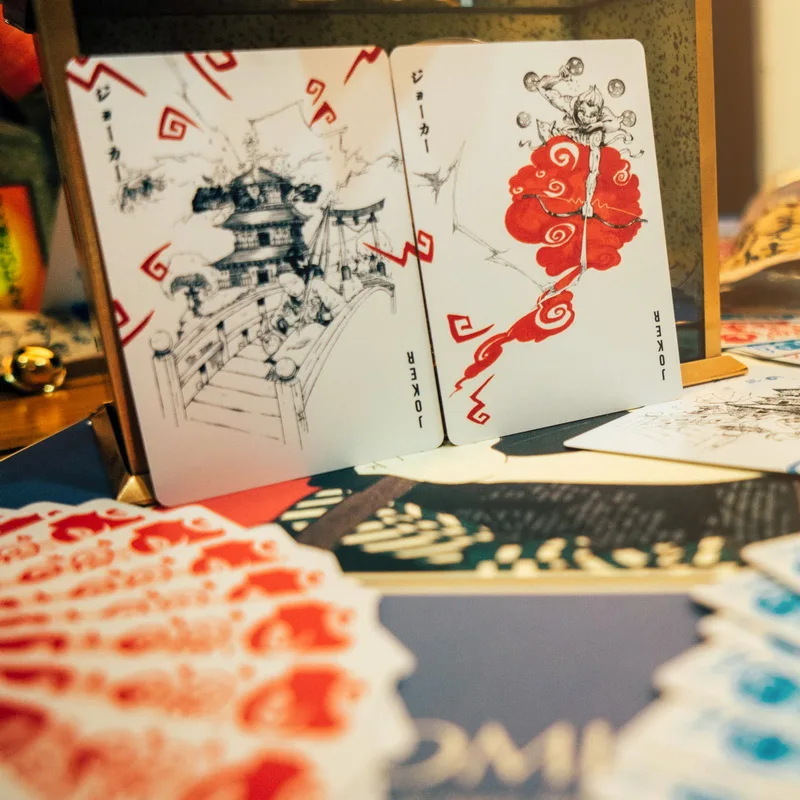 Raijin Or Fujin колода игральных карт от бренда bommagic Новый Запечатанный Волшебный