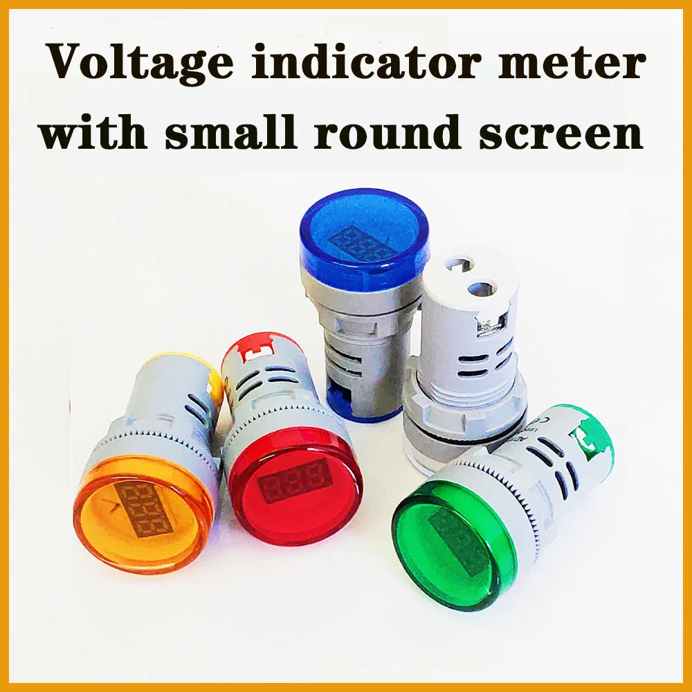 Измеритель напряжения 22 мм светодиодный цифровой дисплей измерительный прибор