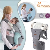 aimama multifunction outdoor kangaroo baby carrier sling backpack new born baby carriage hipseat sling wrap summer and winter