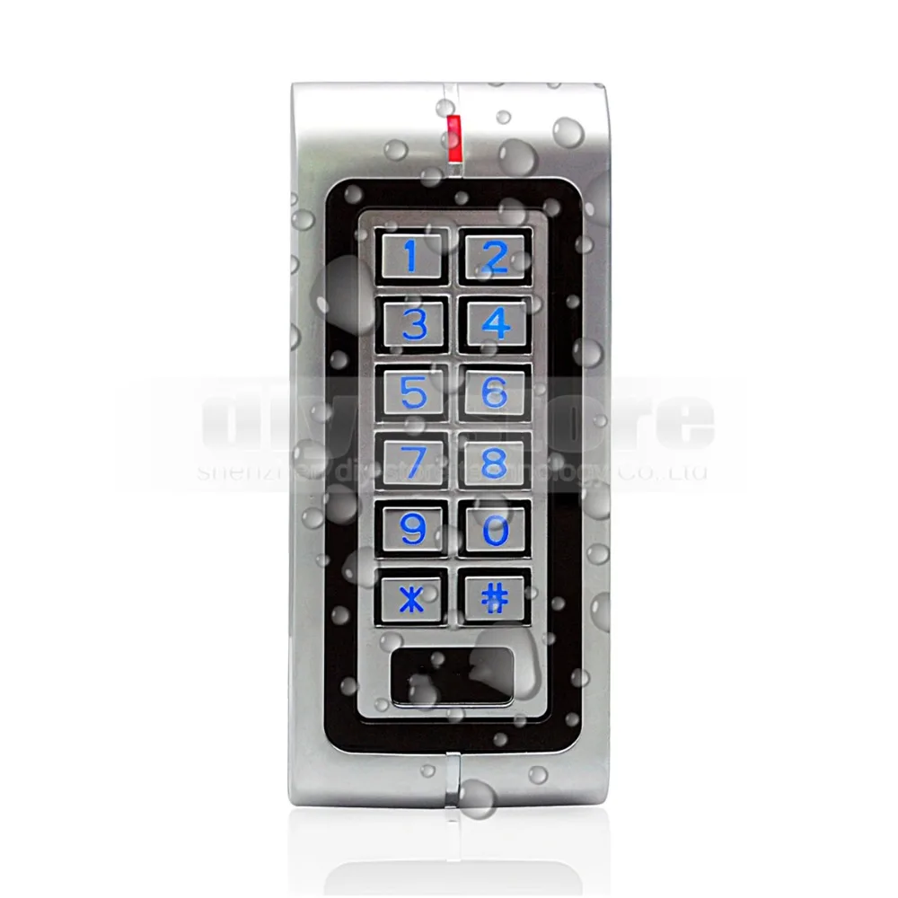 

DIYSECUR Waterproof RFID 125KHz Access Controller Reader Keypad With Metal Case High-performance W1