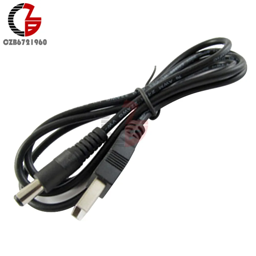 2 шт. USB 0 к DC 5 мм x2.1мм 5.5X2.1 кабель линии электропередач|usb to 5.5mm|usb 5.5mmdc power cable |