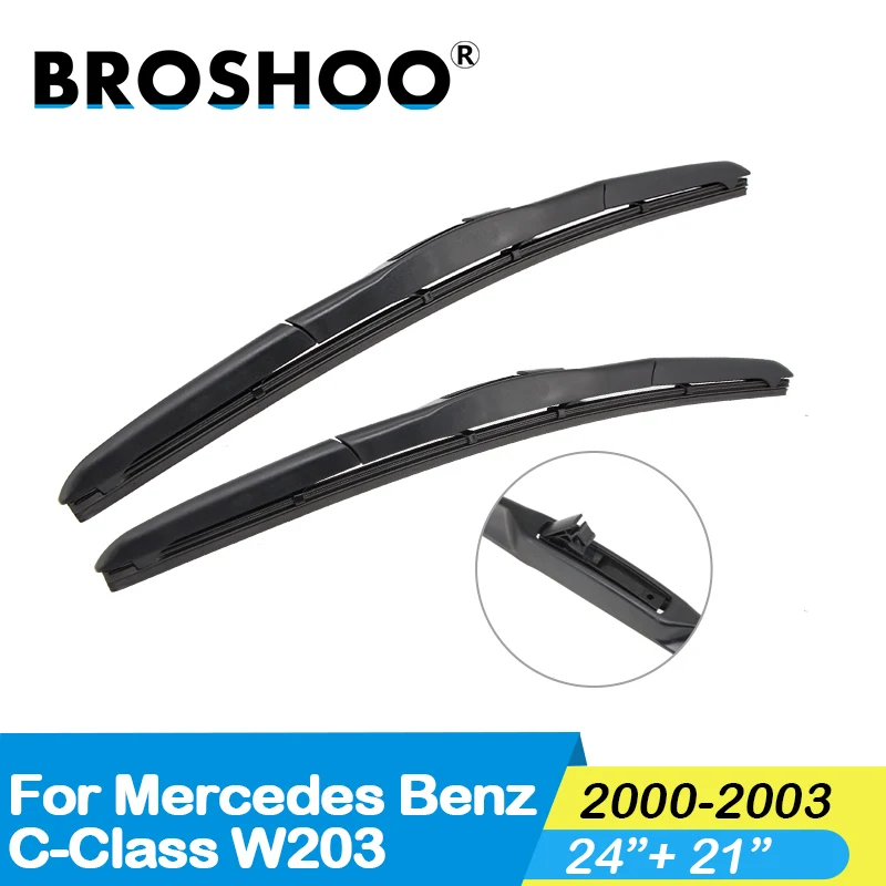 2000-2003 2421 BROSHOO щетка стеклоочистителя для лобового стекла автомобиля Резина 2000 до для Mercedes Benz C Class W203 W204 W205 C180 C200 C300 авто аксессуары - Цвет: 2000-2003 2421