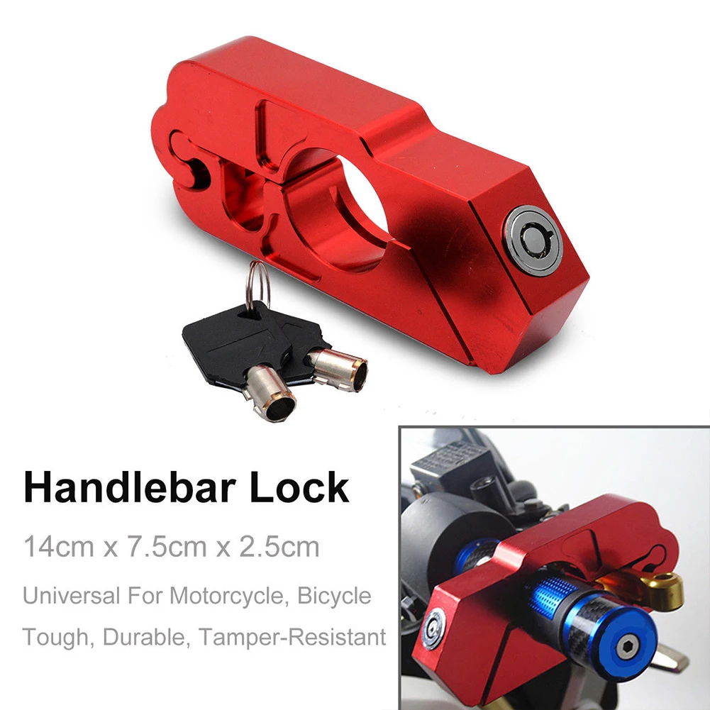 Защитный алюминиевый Ручки Руля Мотоцикла Противоугонный замок для регулятора